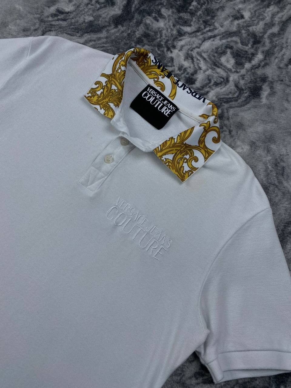 Versace Versace Jeans Couture Baroque Print Polo Shirt Men Size M Size US M / EU 48-50 / 2 - 3 Thumbnail