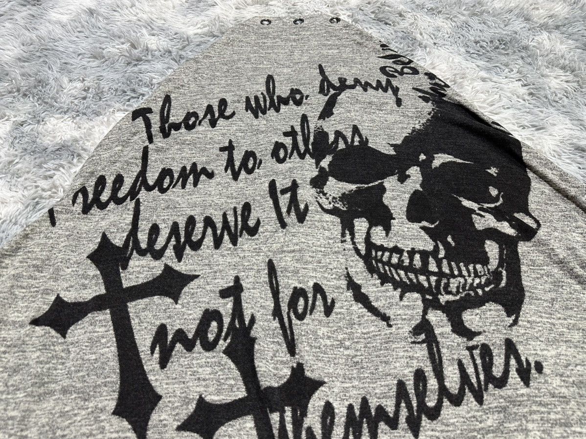 If Six Was Nine 🔥Sick Y2K Orgetto Batwing Cardigan Poem Cross Skull Punk Got Size US XL / EU 56 / 4 - 6 Thumbnail