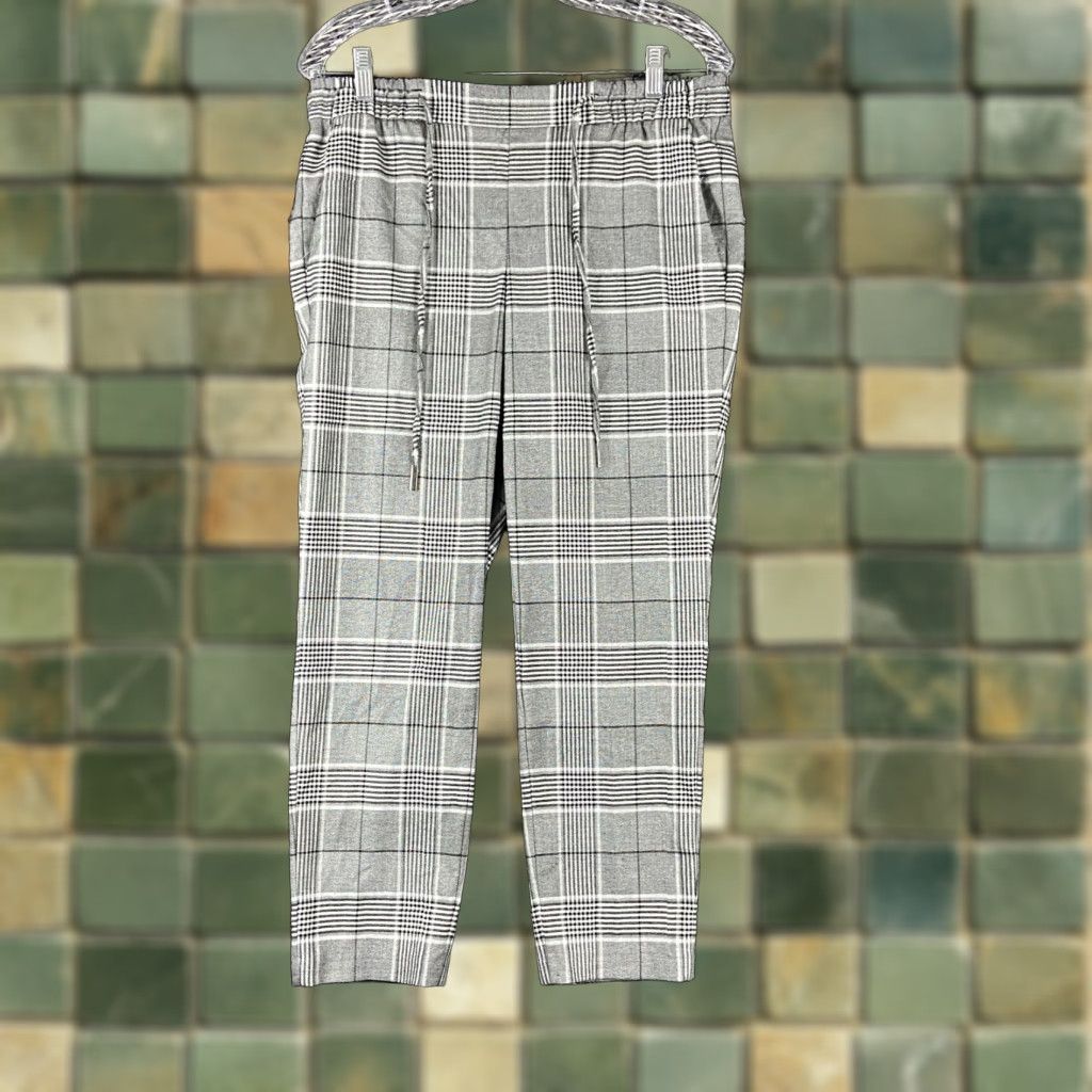 Banana Republic Banana Republic Plaid Pants Women's Small Black White Multicolor Womens Size 28" / US 6 / IT 42 - 1 Thumbnail