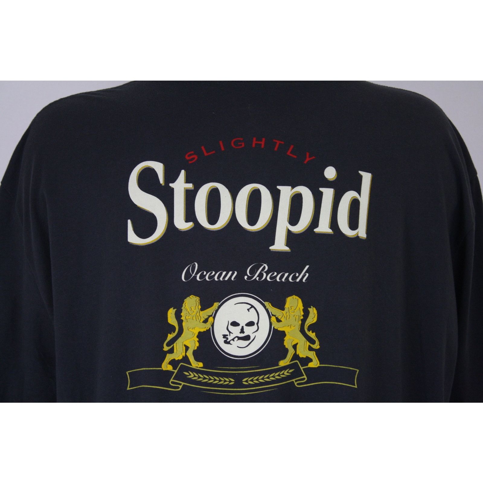 Band Tees × Next Level Apparel Slightly Stoopid Ocean Beach Gray Double Sided Shirt 3XL Size US XXL / EU 58 / 5 - 3 Thumbnail