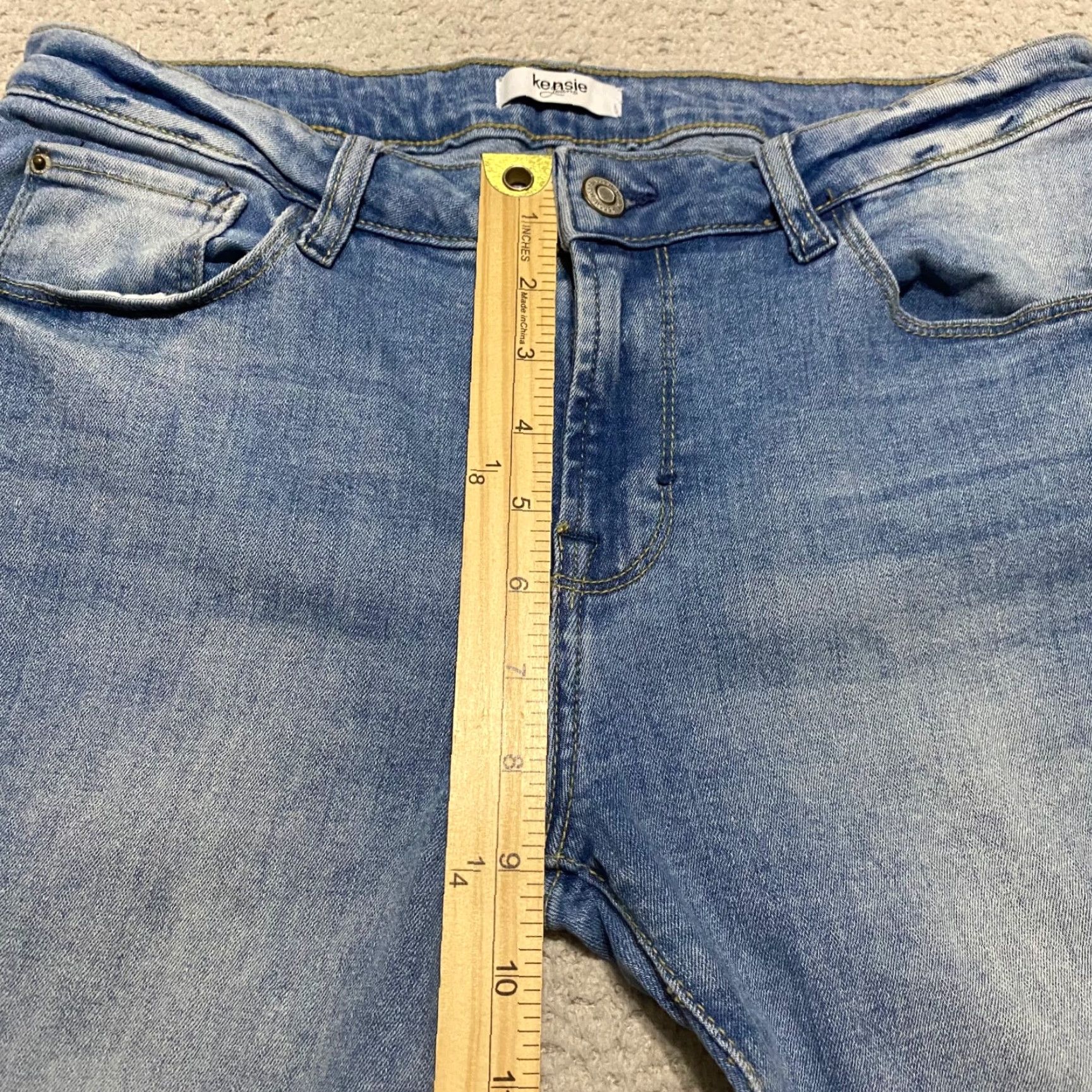 Vintage Kensie Jeans Jeans Blue Denim Medium Wash Mid Rise Skinny Cropped Womens 8 Size 30" / US 8 / IT 44 - 7 Thumbnail