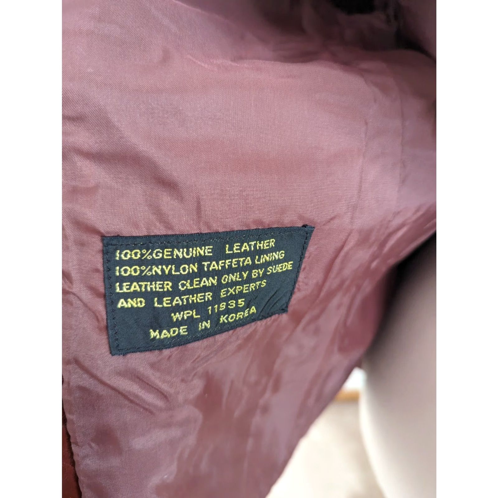 Vintage VINTAGE 70s Leather burgundy red leather blazer Coat Moto Biker Bomber jacket M Mens Size M / US 6-8 / IT 42-44 - 6 Thumbnail