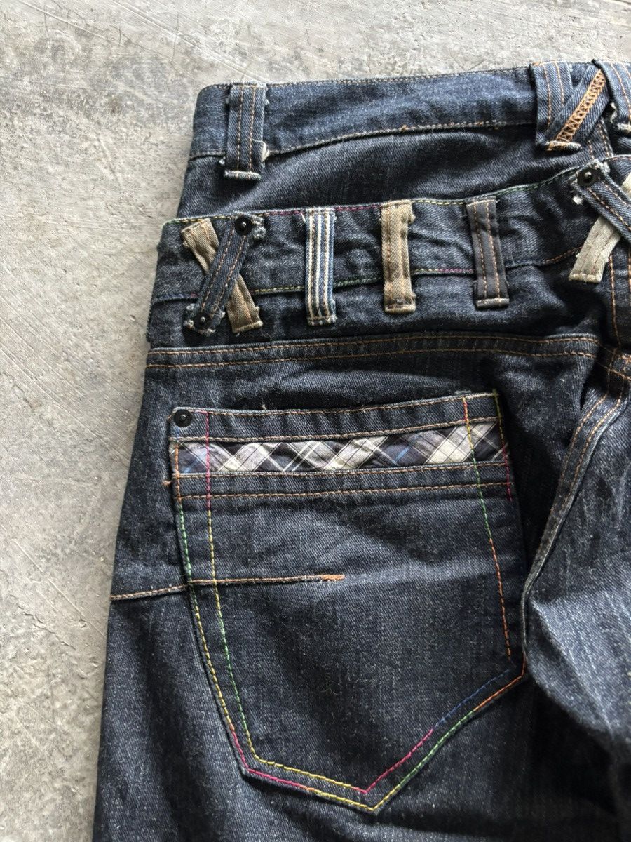 Hysteric Glamour Double waist dominated handcrafted jeans punk japanese jeans Size US 33 - 15 Thumbnail