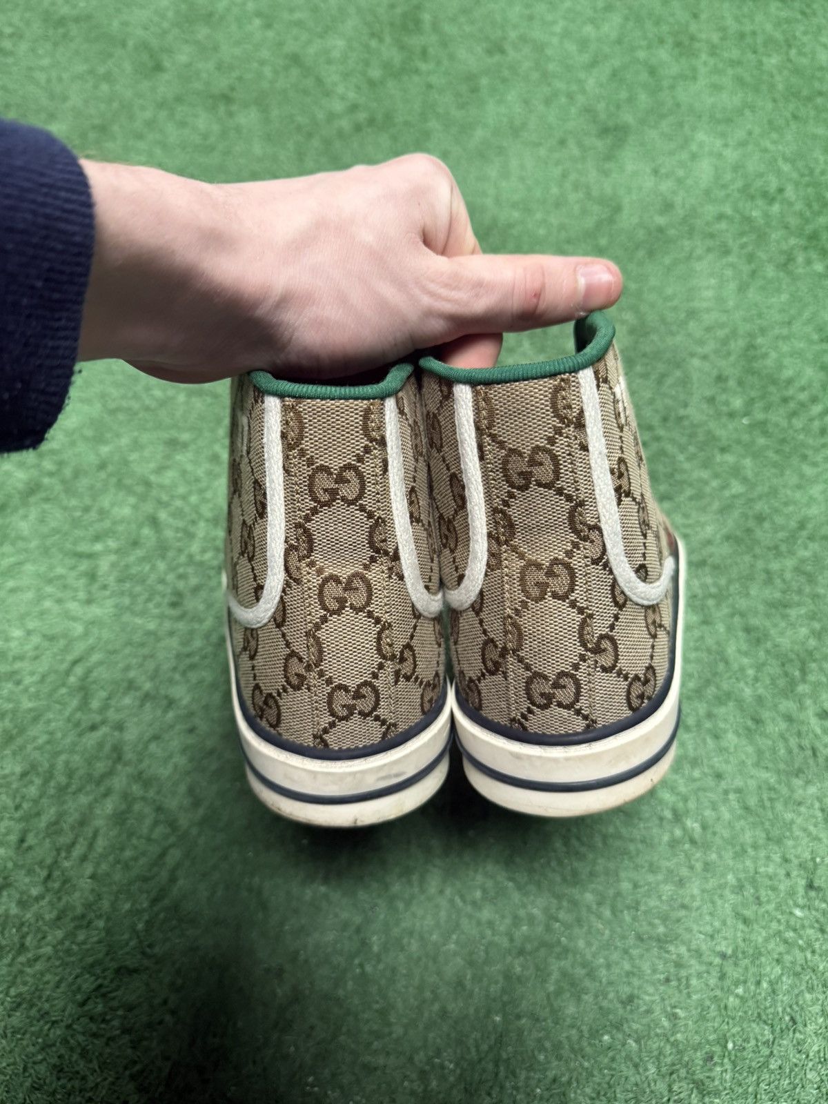 Gucci Gucci monogram high tops sz 38 Size US 8 / IT 38 - 6 Thumbnail