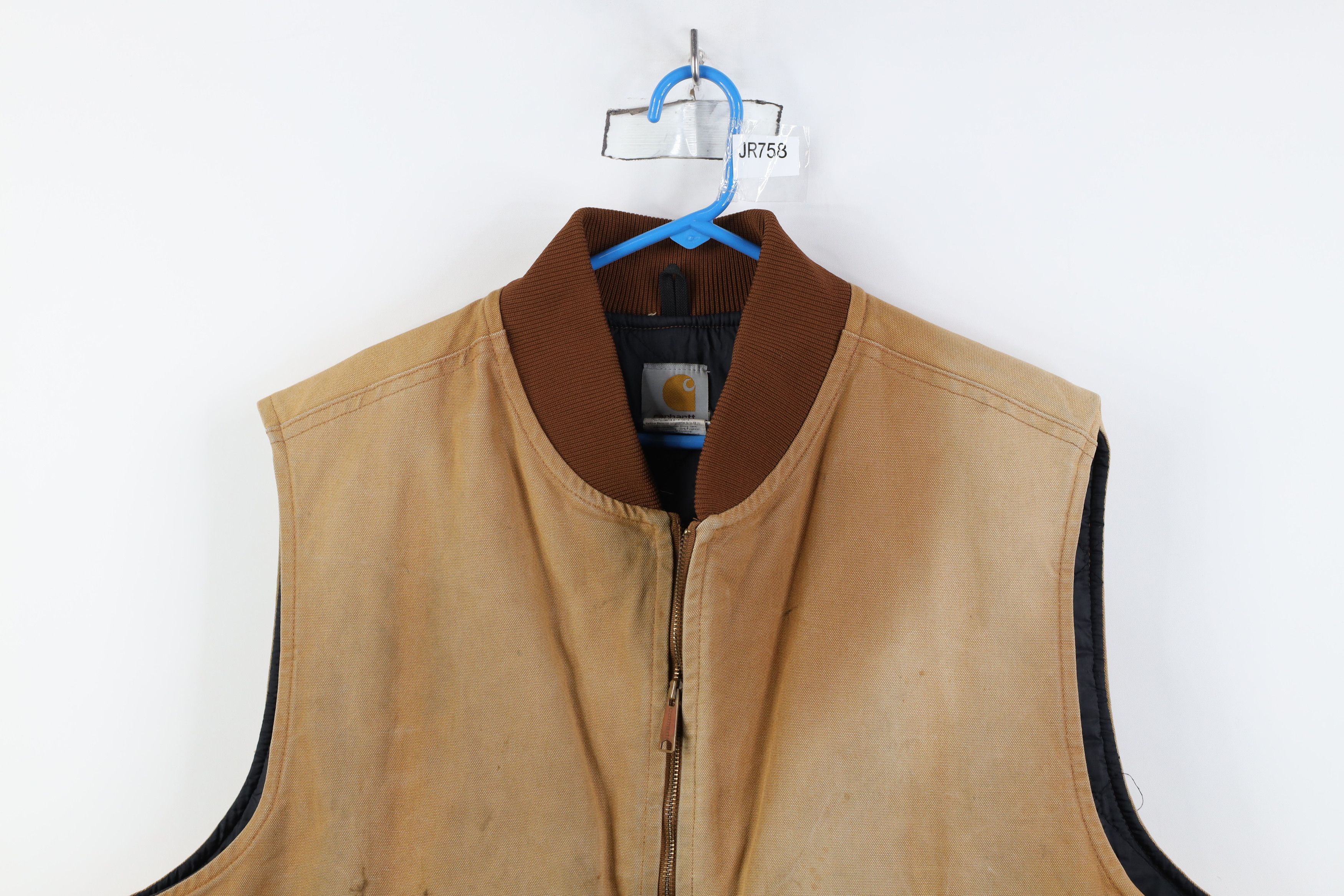 Carhartt Vintage Carhartt Quilted Canvas Vest Jacket Duck Brown Size US XXL / EU 58 / 5 - 2 Thumbnail