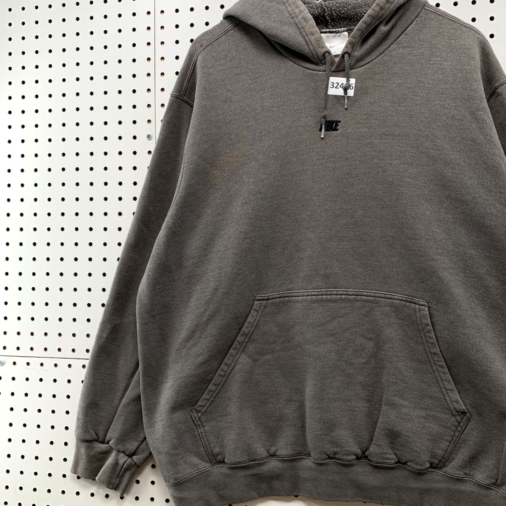 Nike VINTAGE Nike Center Spellout Hoodie Gray Mens XL Swoosh 26.5x27.5 RARE Size US XL / EU 56 / 4 - 3 Thumbnail