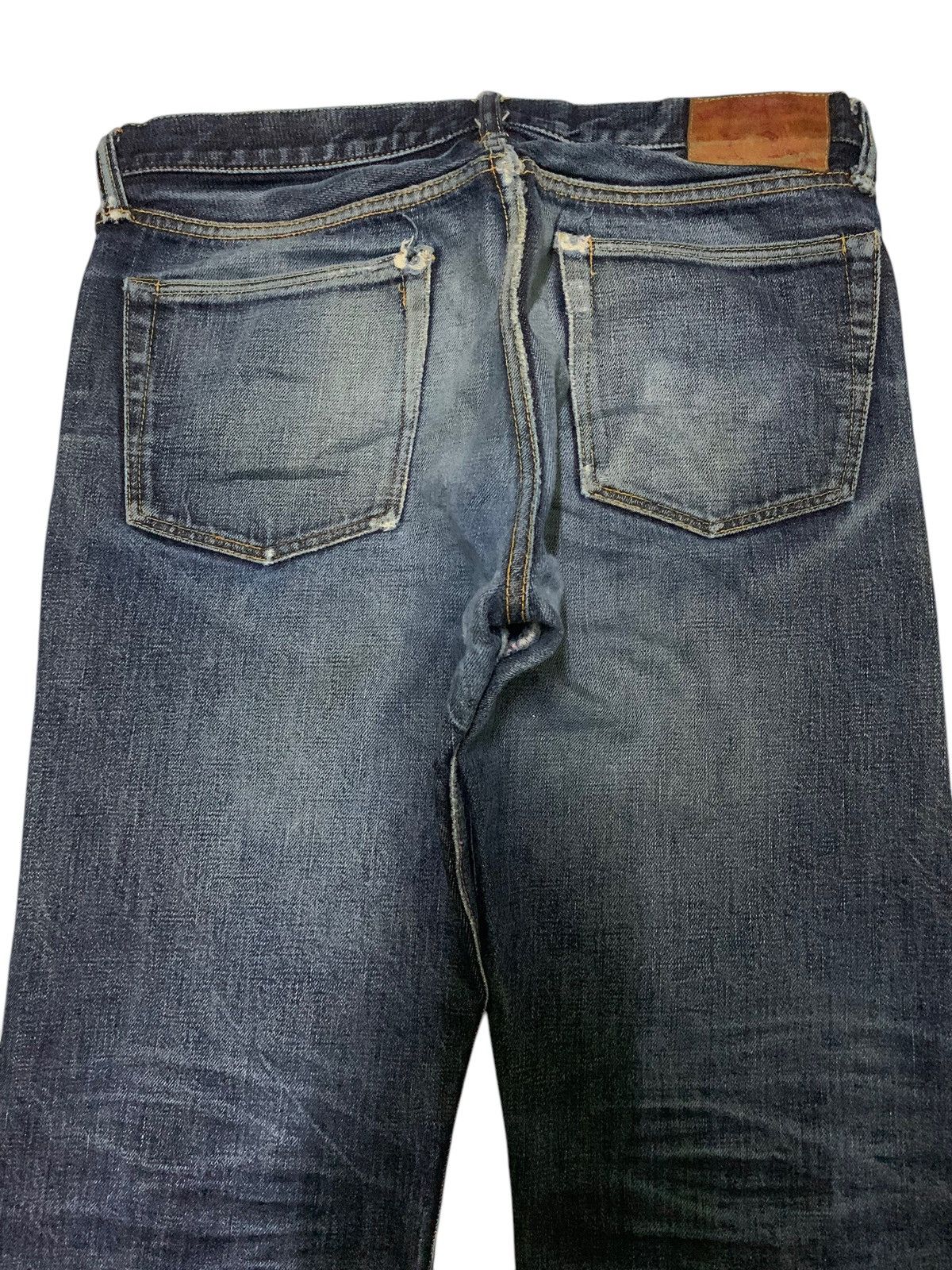 Kapital MOMOTARO SELVEDGE BUTTON FLY FADED DISTRESSED DENIM Size US 33 - 7 Thumbnail
