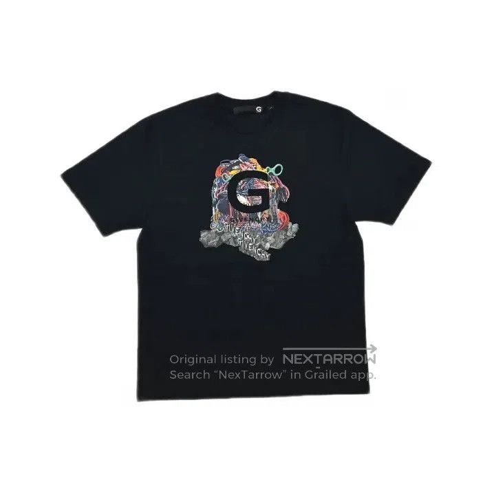 Givenchy Givenchy Men's Graffiti Print Short-Sleeve T-Shirt. Size US M / EU 48-50 / 2 - 2 Thumbnail