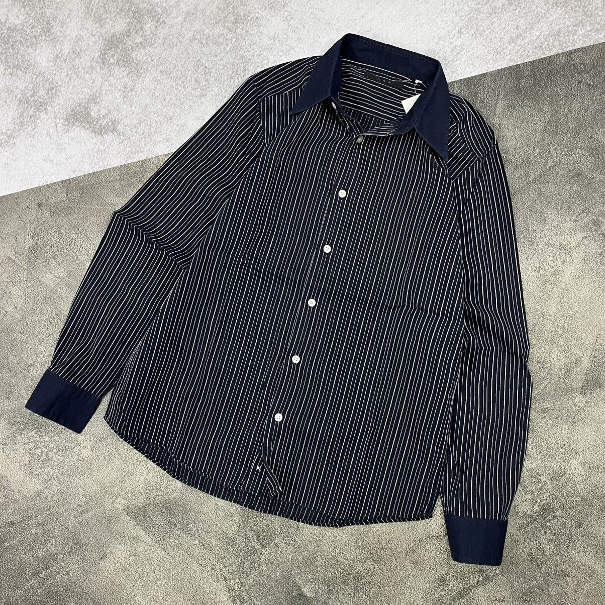 Yohji Yamamoto A.A.R by yohji yamamoto stripe button up shirt Size US M / EU 48-50 / 2 - 2 Thumbnail