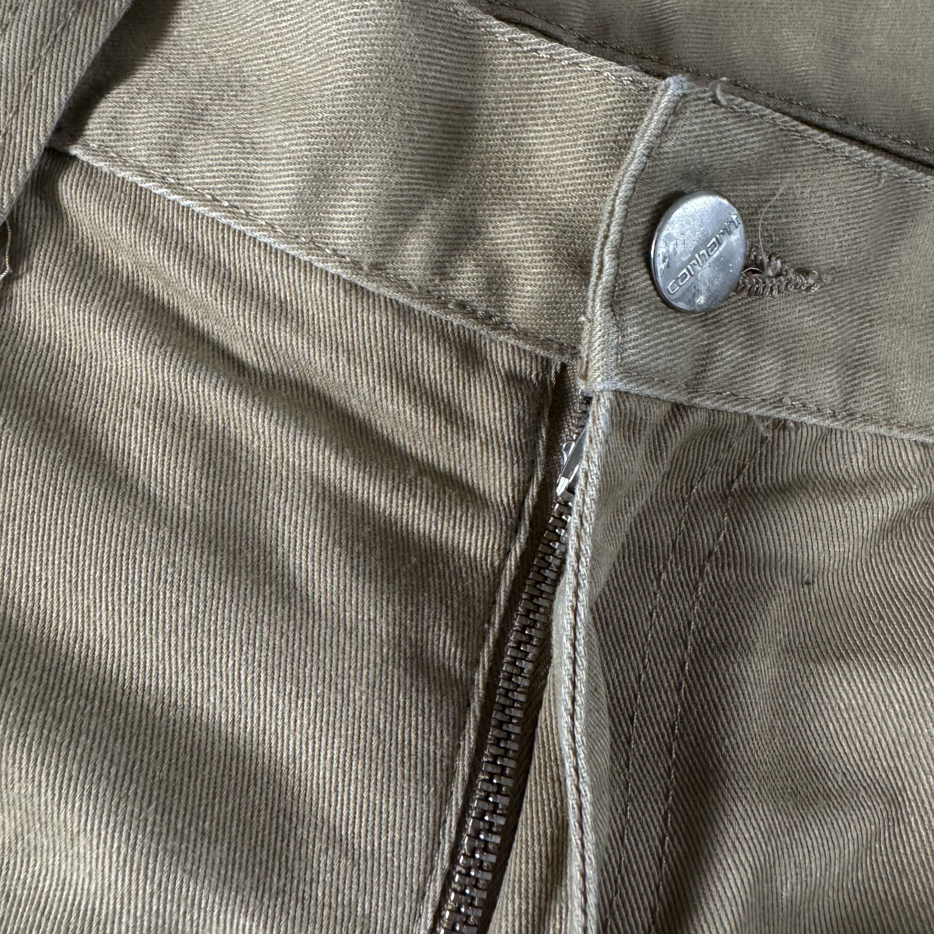 Carhartt × Vintage CARHARTT ROCKIN' PANT VINTAGE SKATE STRAIGHT BIEGE WORKWEAR Size US 31 - 8 Thumbnail