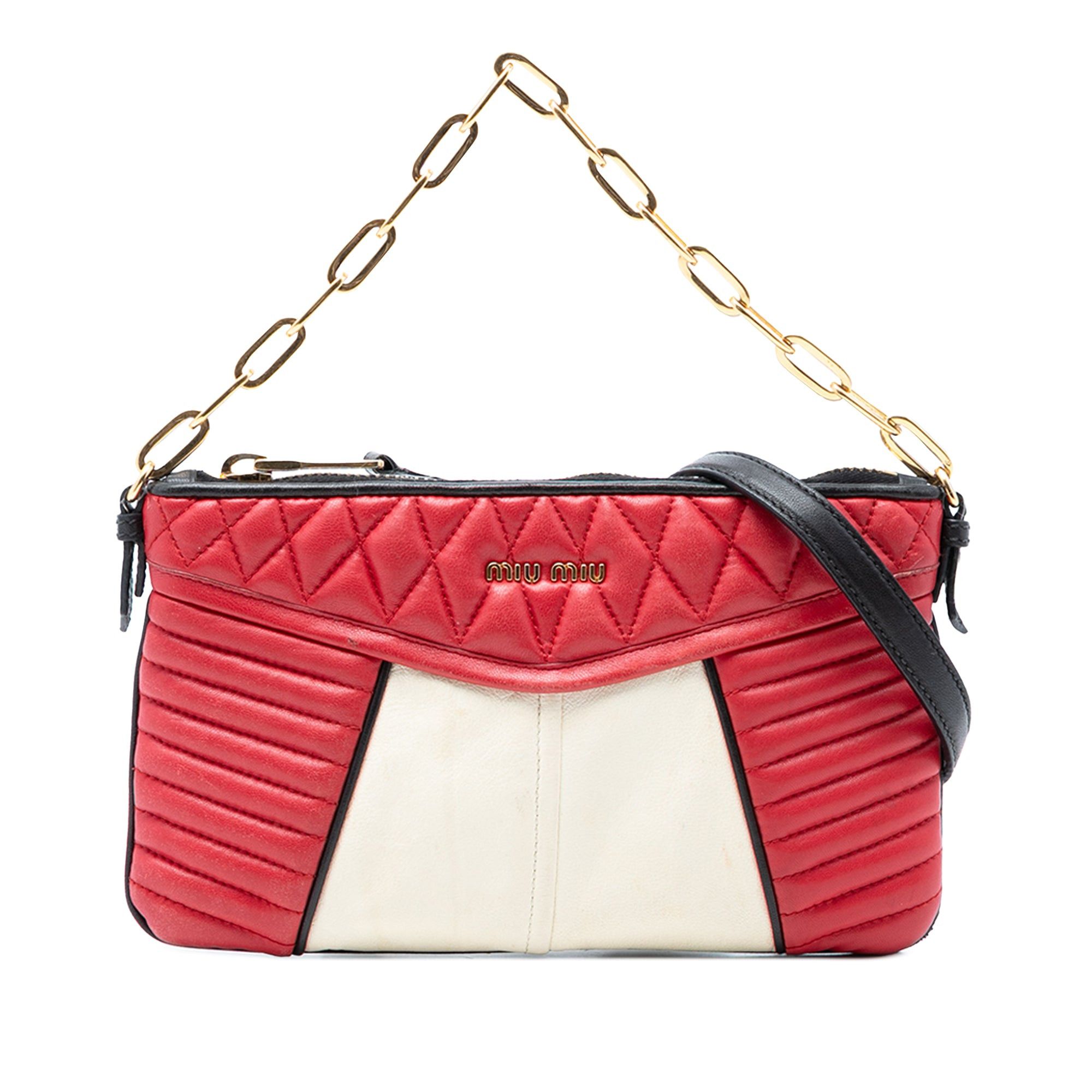 Miu Miu Bicolor Nappa Biker Satchel Size ONE SIZE - 1 Thumbnail