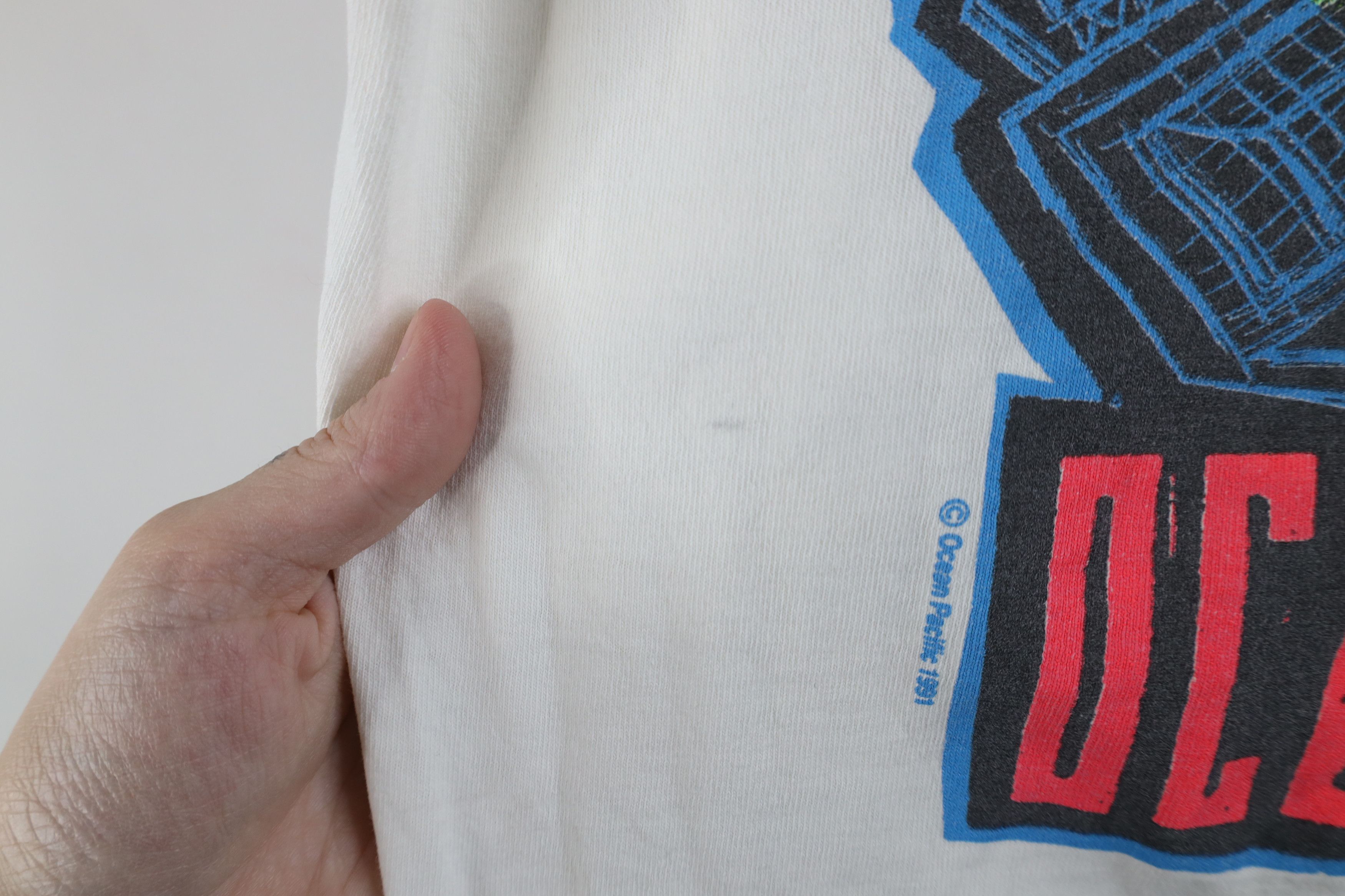 Ocean Pacific × Vintage Vintage 90s Ocean Pacific Spell Out Surfing T-Shirt USA Size US M / EU 48-50 / 2 - 13 Thumbnail