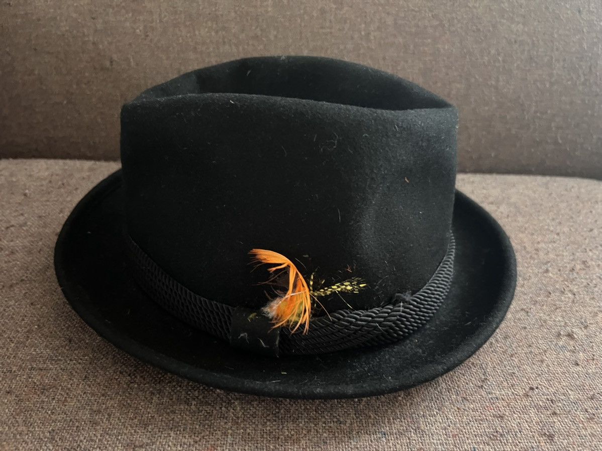 Bape Bathing Ape Teriyaki Source Black Fedora Feather Hat Size ONE SIZE - 1 Thumbnail