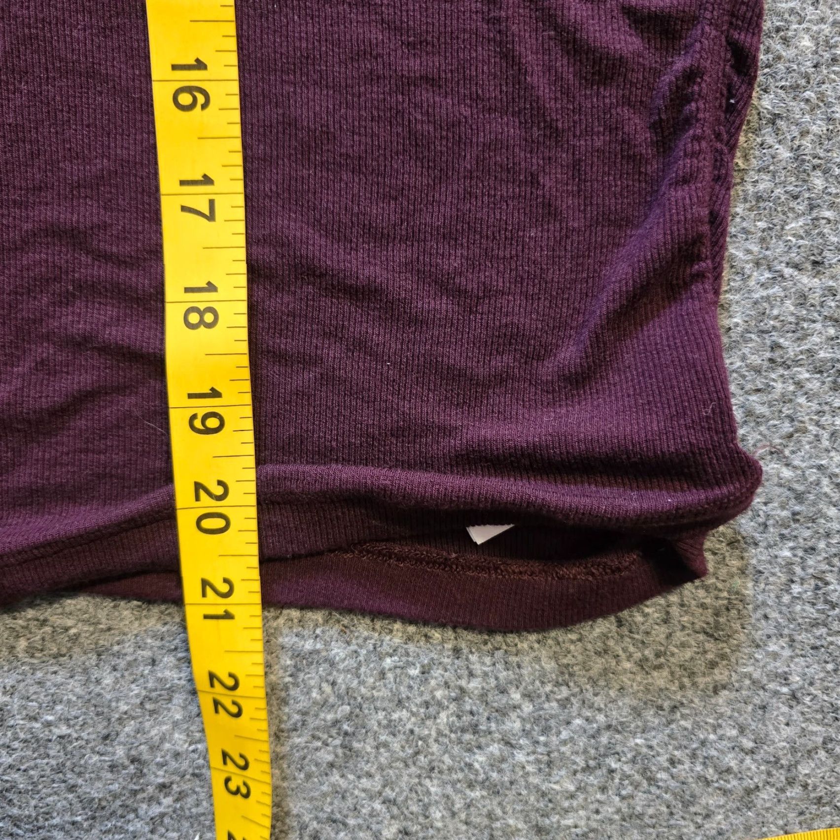 Athleta Athleta Top Womens L Purple Burgundy Ribbed Long Sleeve Casual Shirt Womens L Size L / US 10 / IT 46 - 6 Thumbnail