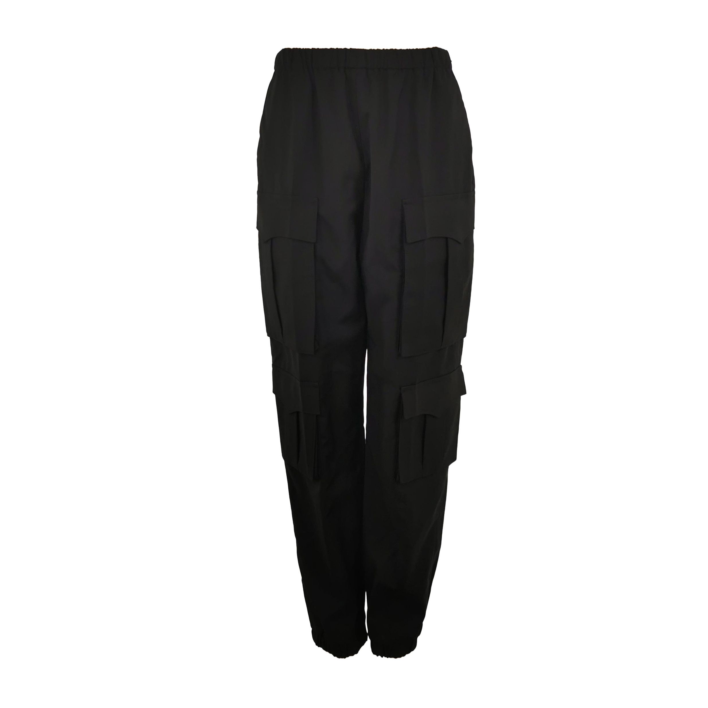 Prada Prada Black Wool Cargo Pants Size 40 0089 Size 40" / US 18 - 1 Thumbnail