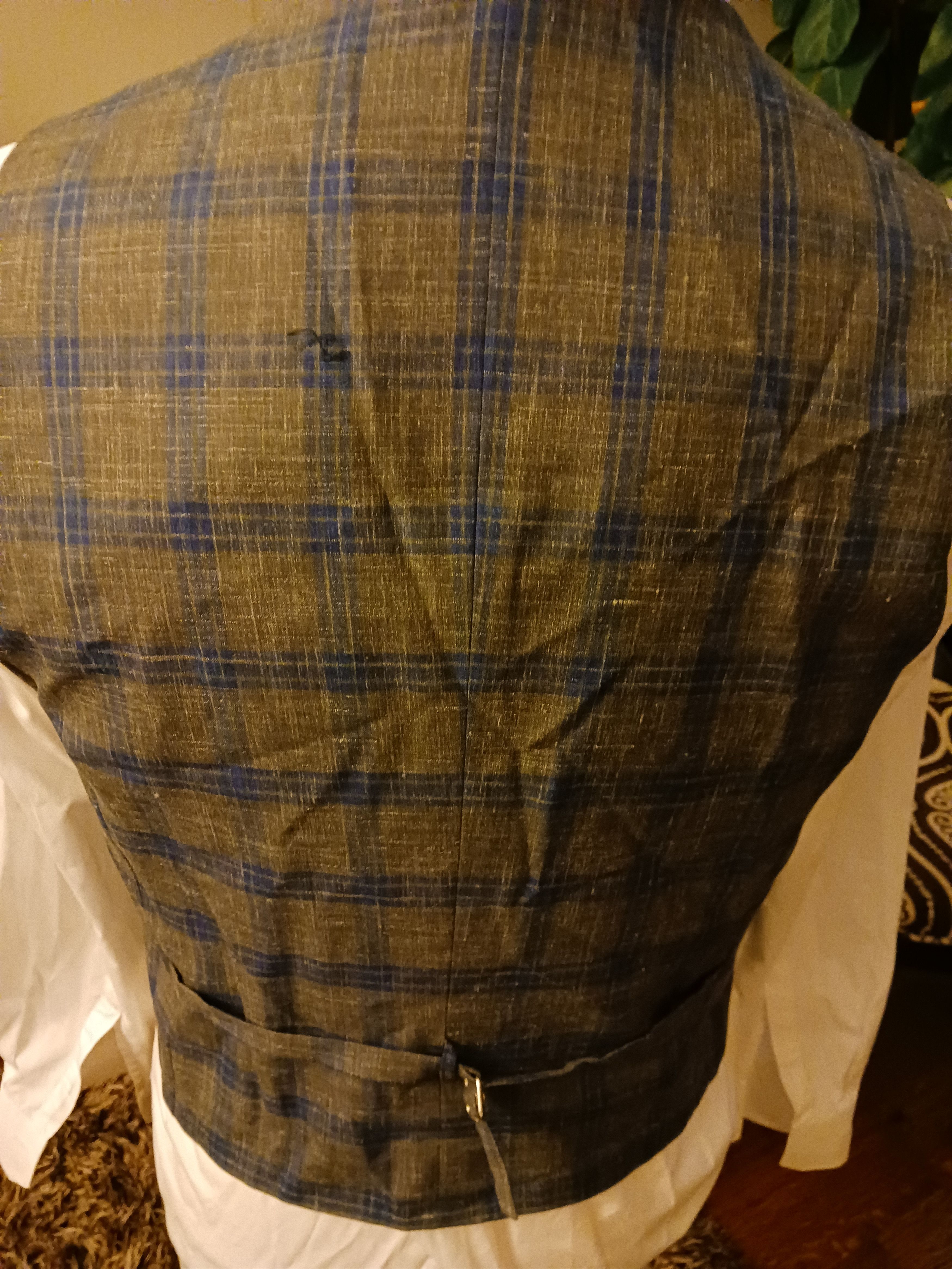 Indochino NWT Wool Blend Plaid Slim Fit 3 Piece Suit Size 40R - 2 Thumbnail