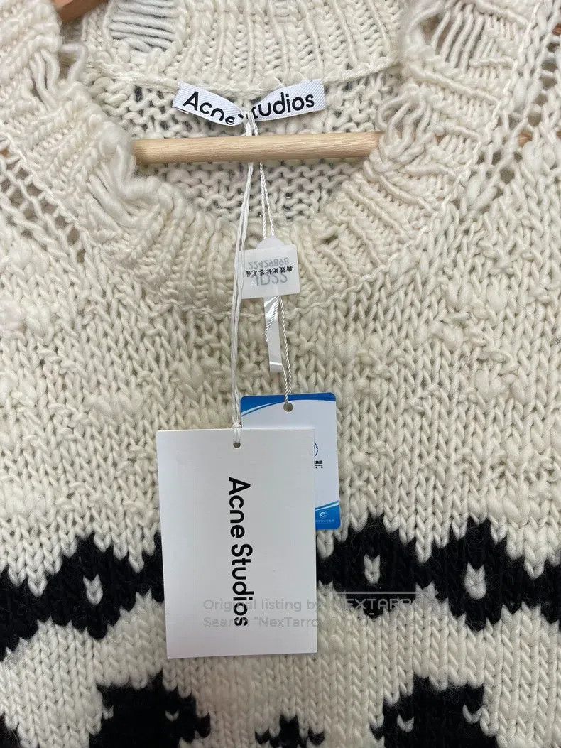 Acne Studios Acne Studios Pattern Printed Round Neck Long Sleeve Sweate Size L / US 10 / IT 46 - 3 Thumbnail