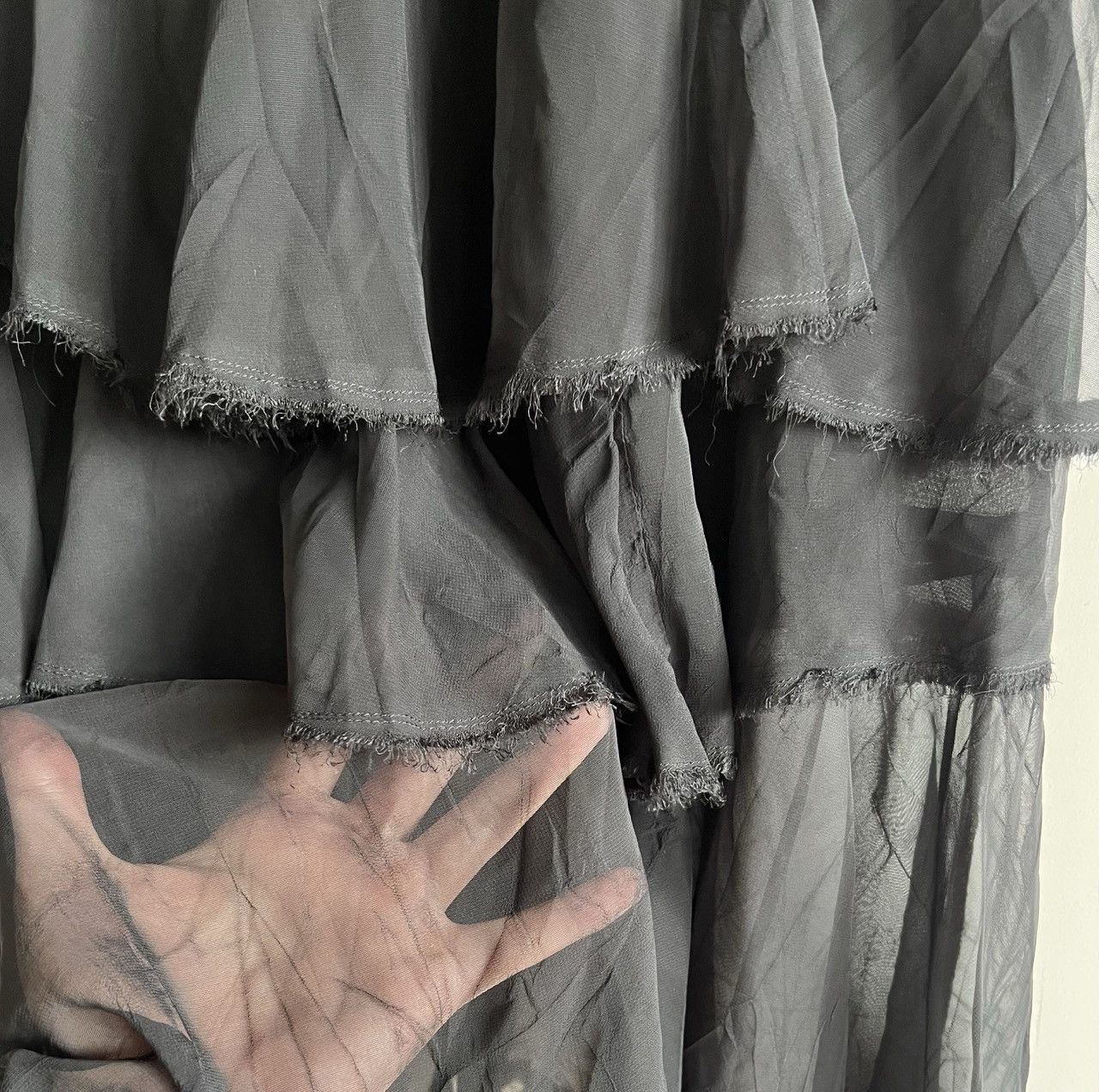 Comme des Garcons COMME des GARCONS - Double Layer Pleated Midi Skirt Size 25" / US 0 / IT 36 - 4 Thumbnail