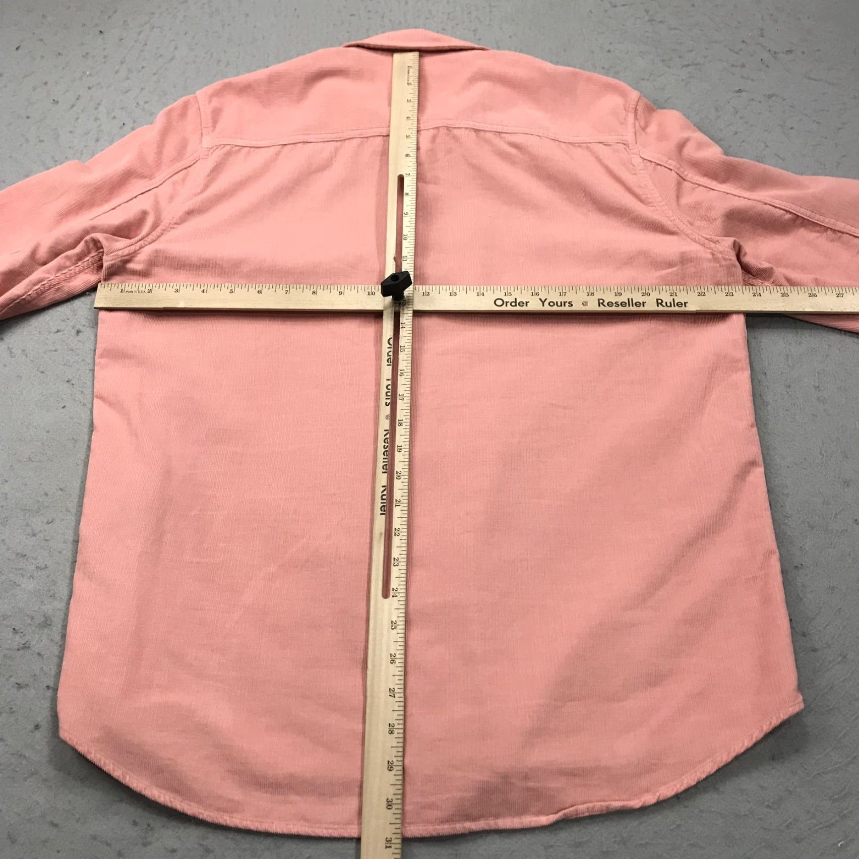 Folk Folk Shirt Mens Large Pink Corduroy Long Sleeve Button Front Cotton Designer Size US L / EU 52-54 / 3 - 7 Thumbnail