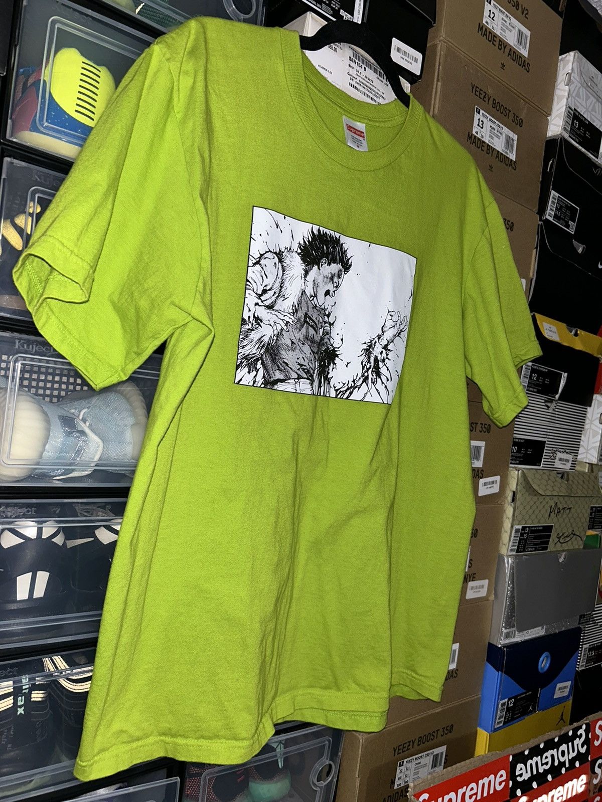 Supreme Supreme AKIRA Arm Tee Lime FW17 size Medium VNDS Size US M / EU 48-50 / 2 - 2 Thumbnail