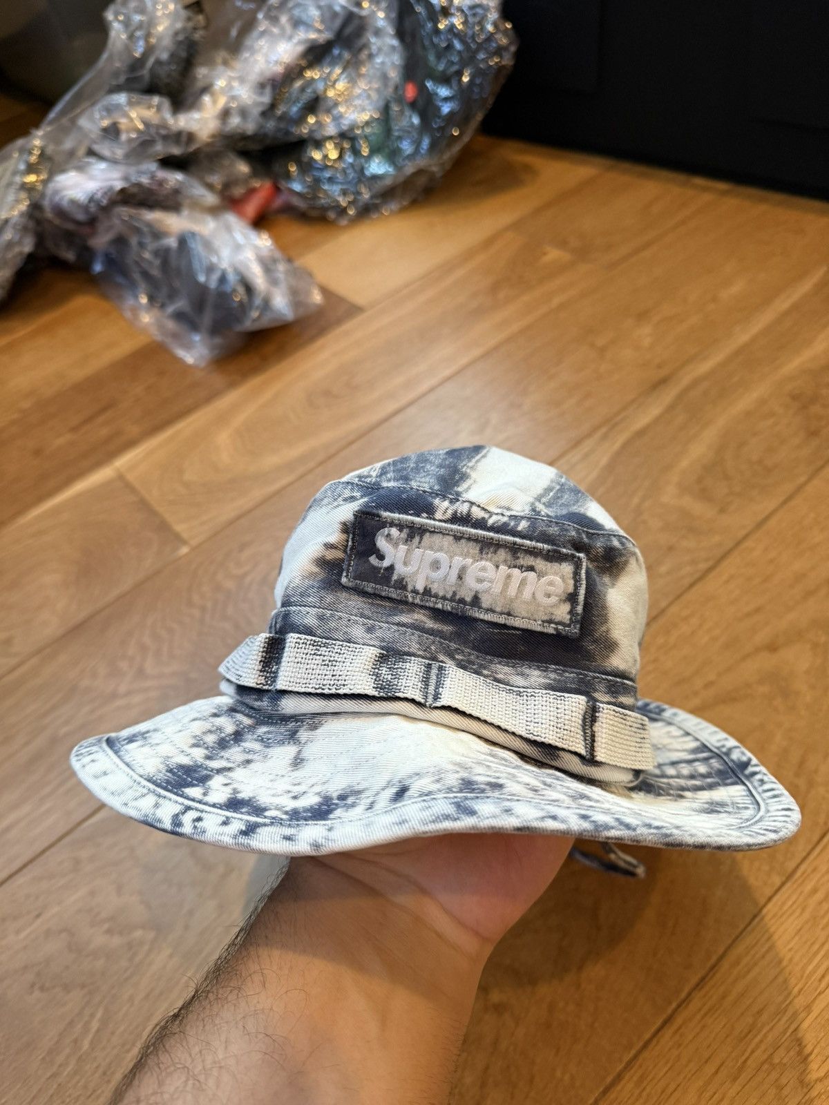 Supreme Supreme Bleached Chino Boonie “Navy” Size ONE SIZE - 2 Thumbnail