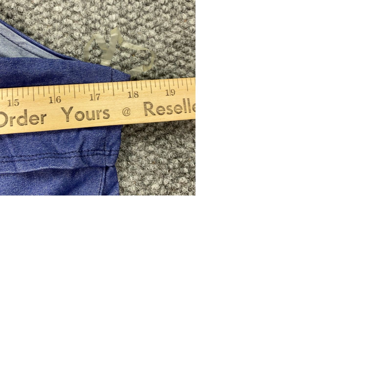 Vintage Ashley Stewart Womens Shirt Size 16 Blue One Shoulder Top Stretch Size XXL / US 16-18 / IT 52-54 - 9 Thumbnail