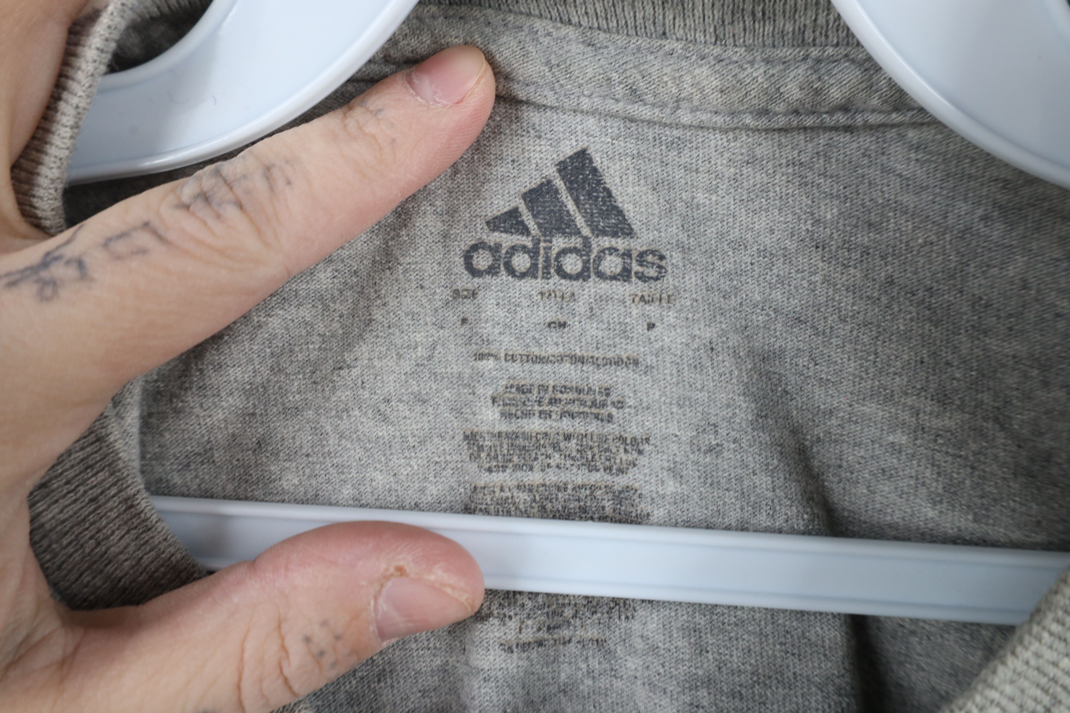 Adidas × Vintage Vintage Adidas University of Michigan Wrestling T-Shirt Gray Size US S / EU 44-46 / 1 - 9 Thumbnail