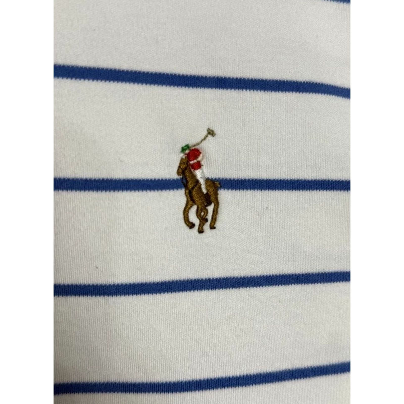 Ralph Lauren Polo Ralph Lauren Shirt Men's XXL Pima Soft Touch White Blue Stripe Size US XXL / EU 58 / 5 - 3 Thumbnail