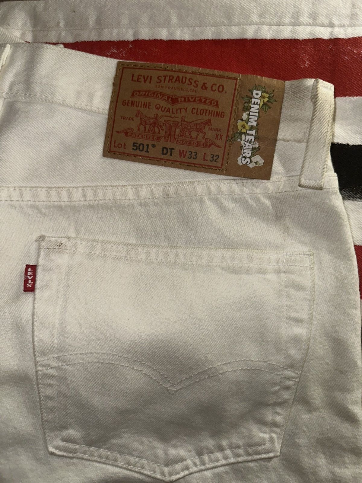 Cactus Plant Flea Market × DENIM TEARS × Levi's Denim Tears X Cactus Plant Flea Market X Levi’s 4th of July Size US 33 - 3 Thumbnail