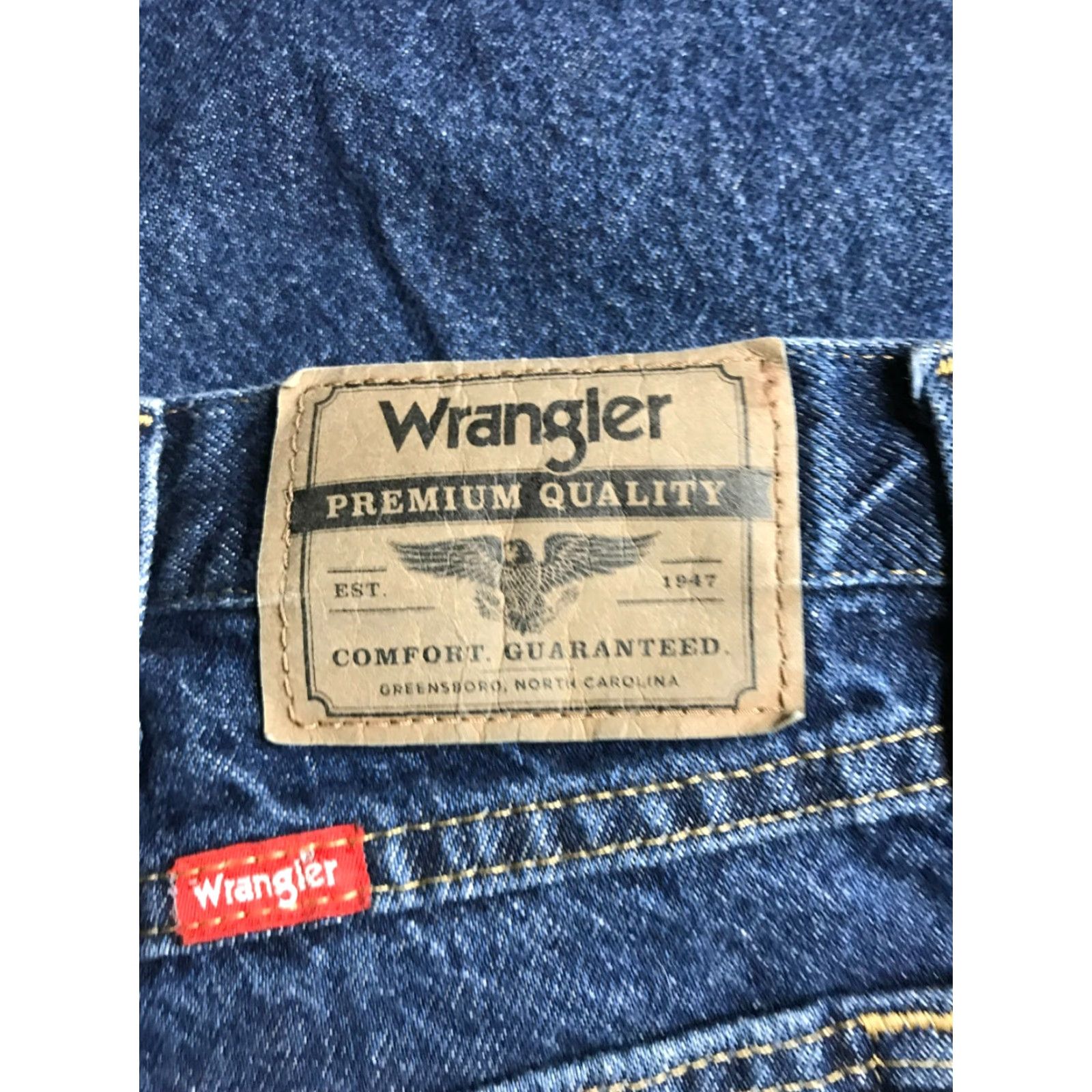 Wrangler Wrangler Jeans Men's 34x30 Blue Denim Straight Leg Jeans? (Old: Wrangler Jeans) Size US 34 / EU 50 - 5 Thumbnail