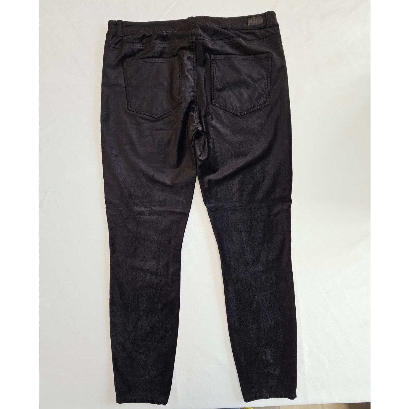 Paige PAIGE Verdugo Ultra Skinny Black Velvet Jeans Pants 32 Size 32" / US 10 / IT 46 - 5 Thumbnail