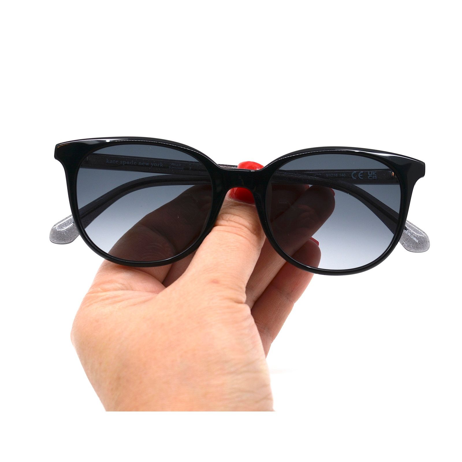 Kate Spade NEW KATE SPADE ANDRIA/S 807 BLACK GREY AUTHENTIC SUNGLASSES Size ONE SIZE - 12 Thumbnail