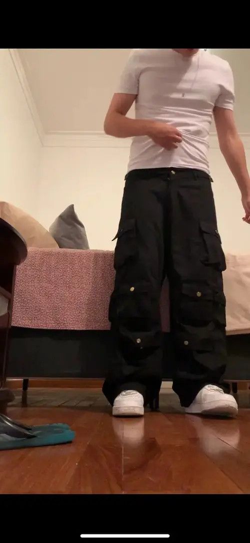 Jean Cargo Pants Multi-pockets Size US 34 / EU 50 - 2 Thumbnail