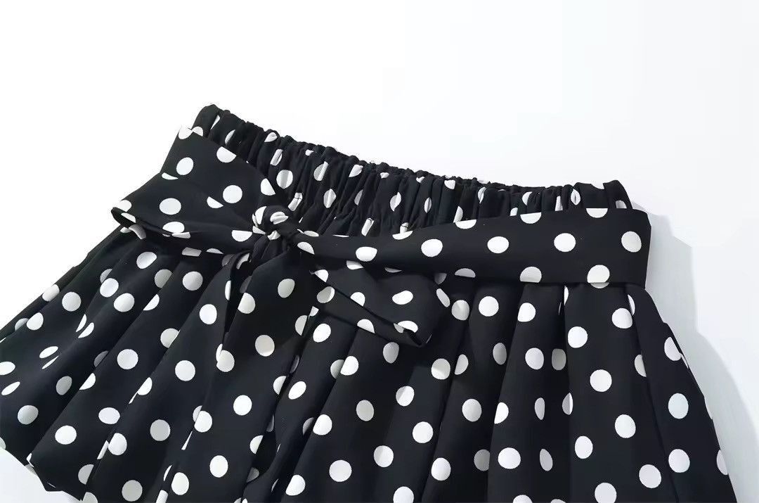 Other Retro Y2K Ruffle Vintage Polka Dot Two Piece Set Top Skirt Size S / US 4 / IT 40 - 6 Thumbnail