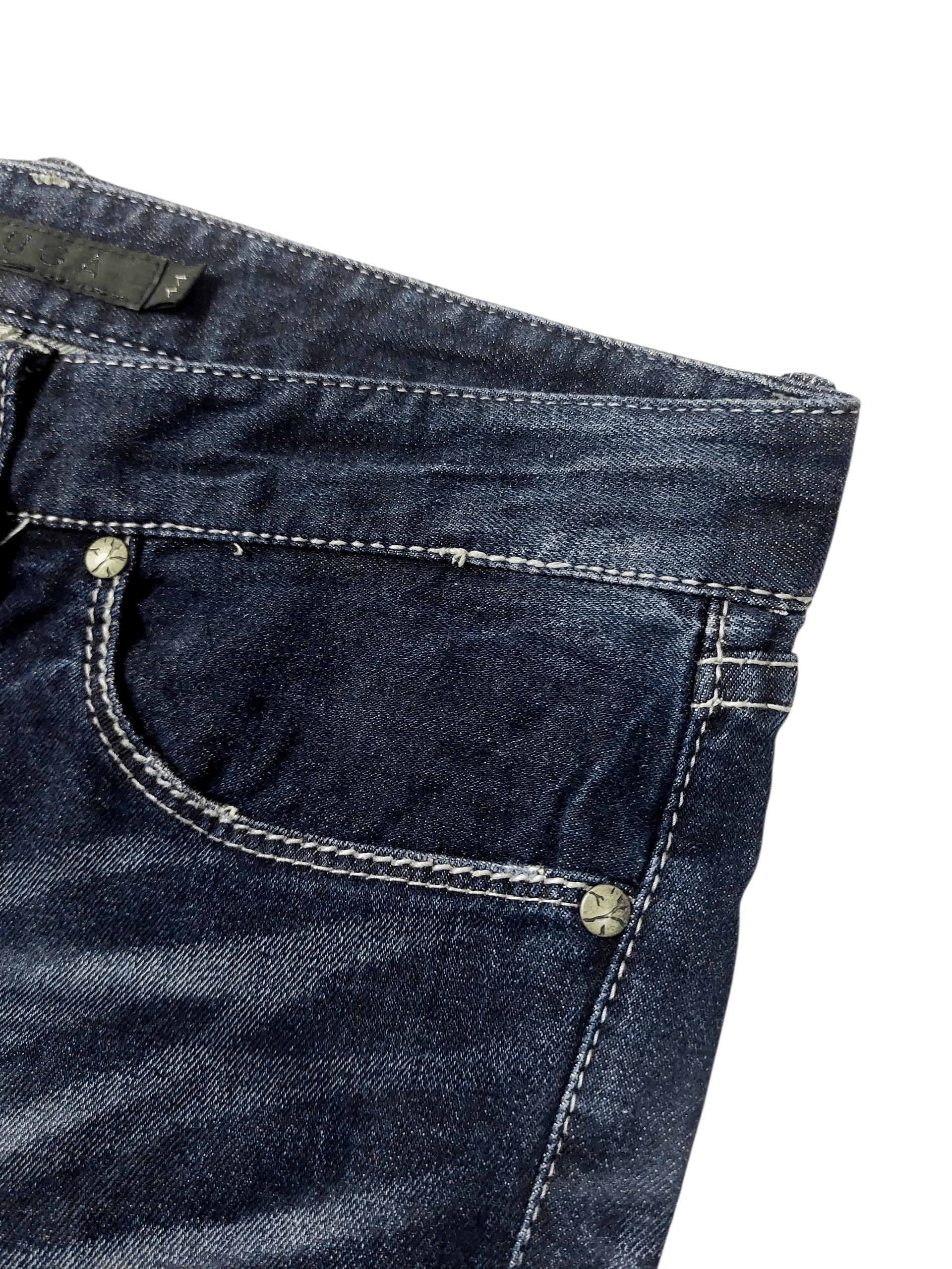GOSTAR DE FUGA FUGA Spiral Distressed Denim Size US 31 - 7 Thumbnail