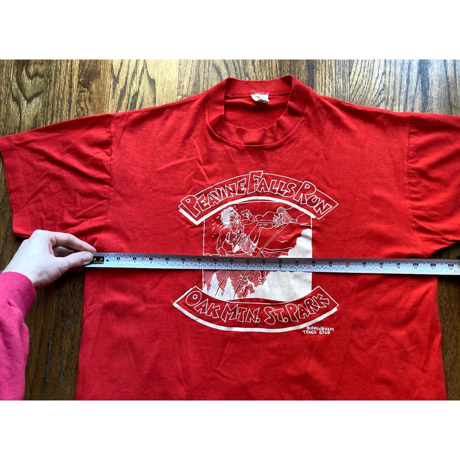 TEE JAYS VINTAGE 80s Teejays T-Shirt Birmingham AL Marathon Red Oak Mountain XL Short Sleeve Men Red 80s USA Size US XL / EU 56 / 4 - 6 Thumbnail