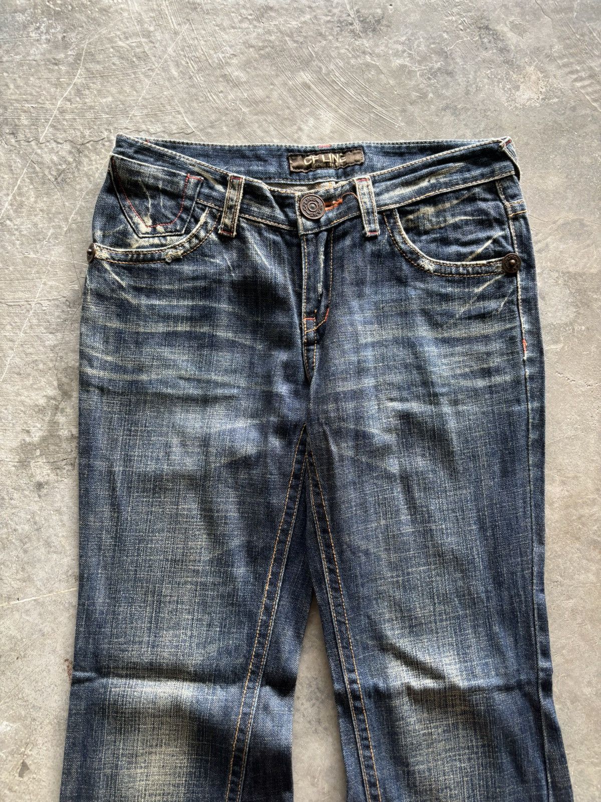 Hysteric Glamour × If Six Was Nine × Japanese Brand SICK TWIST FLARE CFLINE JAPANESE STYLE WASHED RUST SEASON Size US 30 / EU 46 - 2 Thumbnail