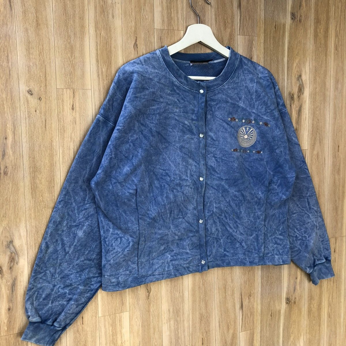 Vintage Vintage Stone Aged Rockwear Button Up Sweater Size L / US 10 / IT 46 - 2 Thumbnail