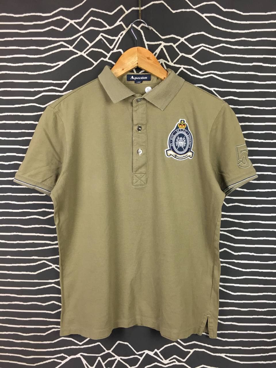 Aquascutum Aquascutum Crest Badge Luxury British Polo Shirt Size US M / EU 48-50 / 2 - 1 Thumbnail