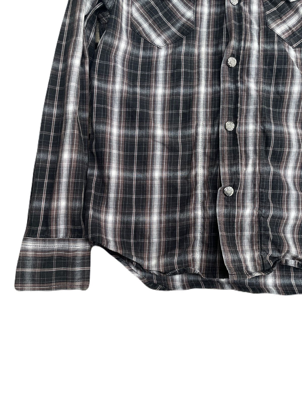 If Six Was Nine 2000s Japanese archive Docking Layered Belt Plaid Shirts Size US S / EU 44-46 / 1 - 8 Thumbnail