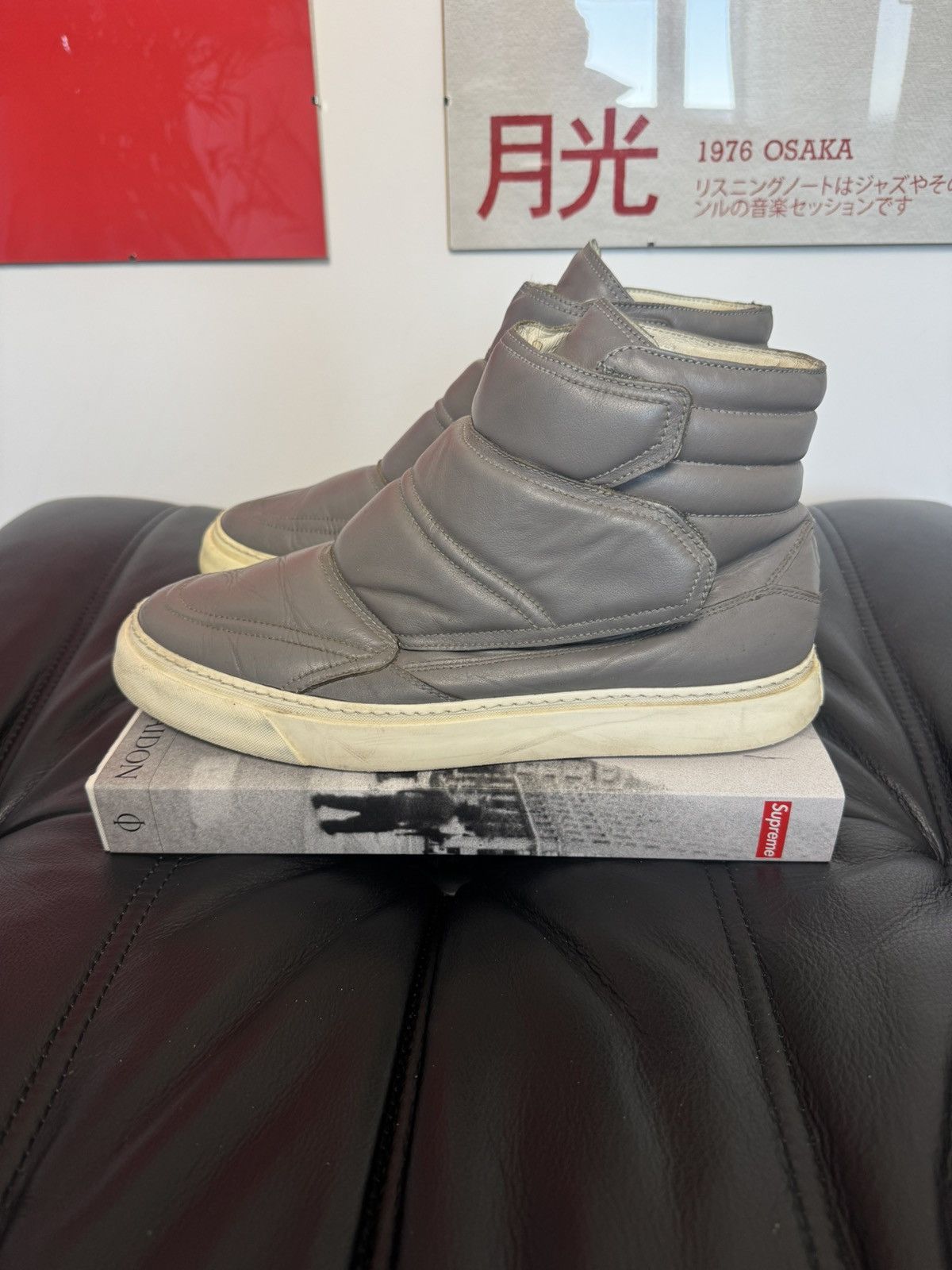 MCQ Alexander McQueen High Top Future Leather Rare Snaekers