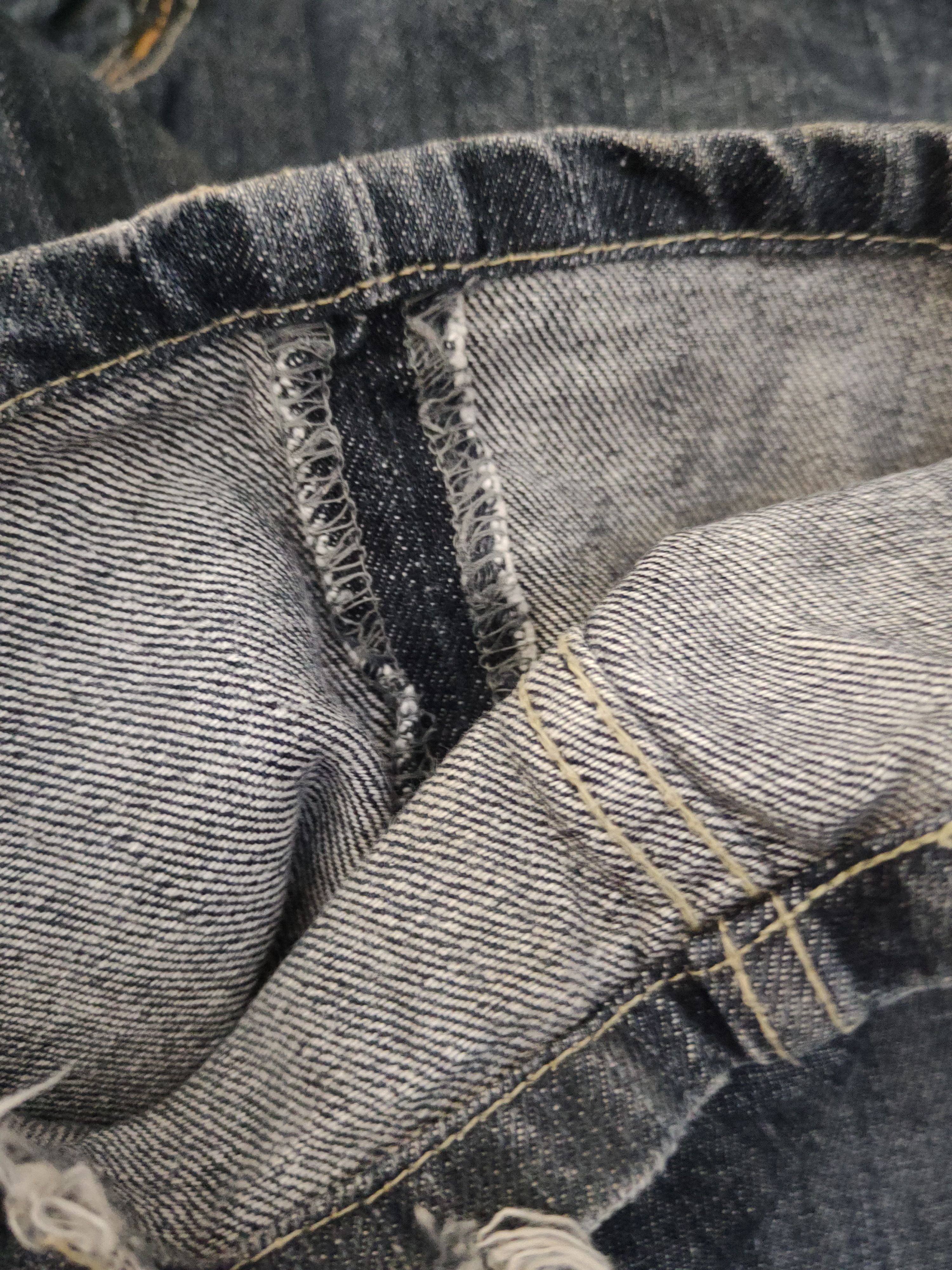 Japanese Brand Exit buckle back Distressed Ripped denim punk Jeans #W1991 Size 29" - 13 Thumbnail
