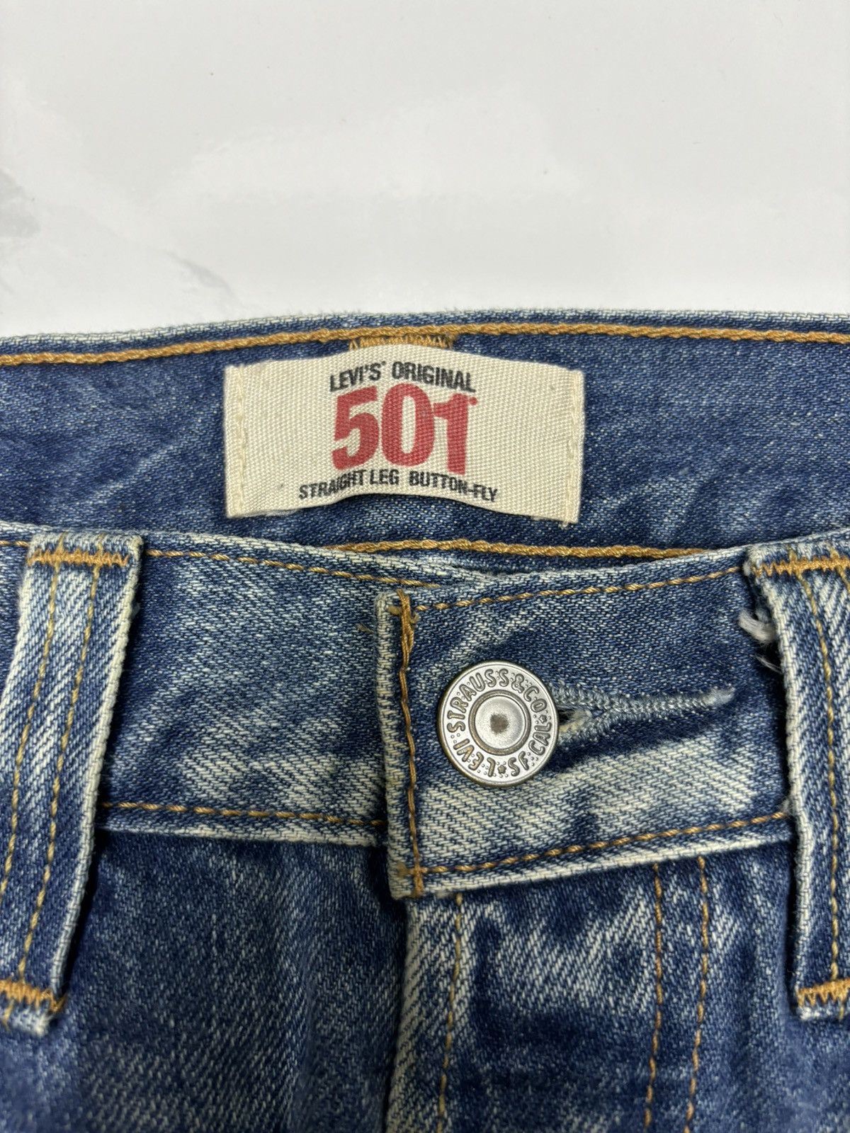 Japanese Brand × Levi's × Vintage VINTAGE LEVIS 501 BUTTON FLY STRAIGHT LEG DENIM JEANS Size US 28 / EU 44 - 9 Thumbnail