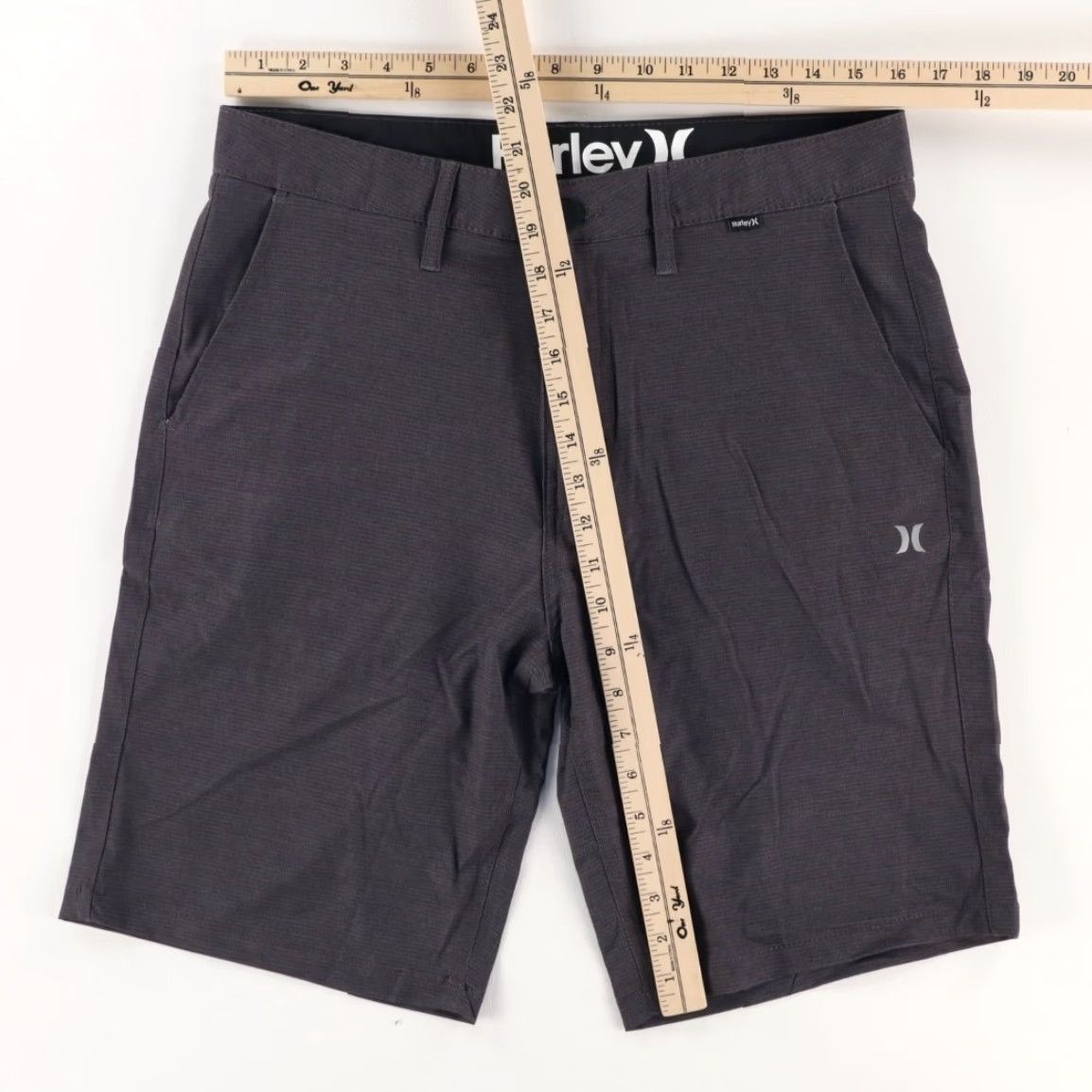 Hurley Hurley Stretch Polyester Woven Golf Shorts Charcoal Men's 32 Size US 32 / EU 48 - 3 Thumbnail