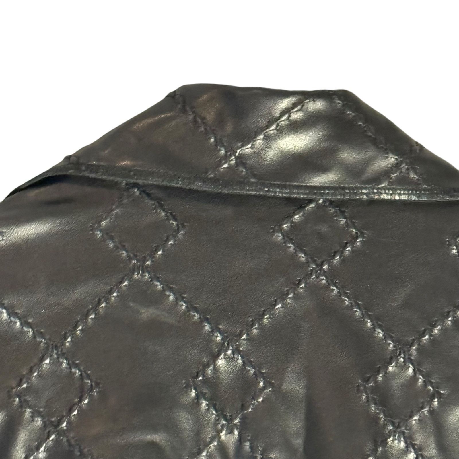 Trina Turk Trina Turk Petite Black Quilted Long Jacket Designer Matrix Size S / US 4 / IT 40 - 14 Thumbnail