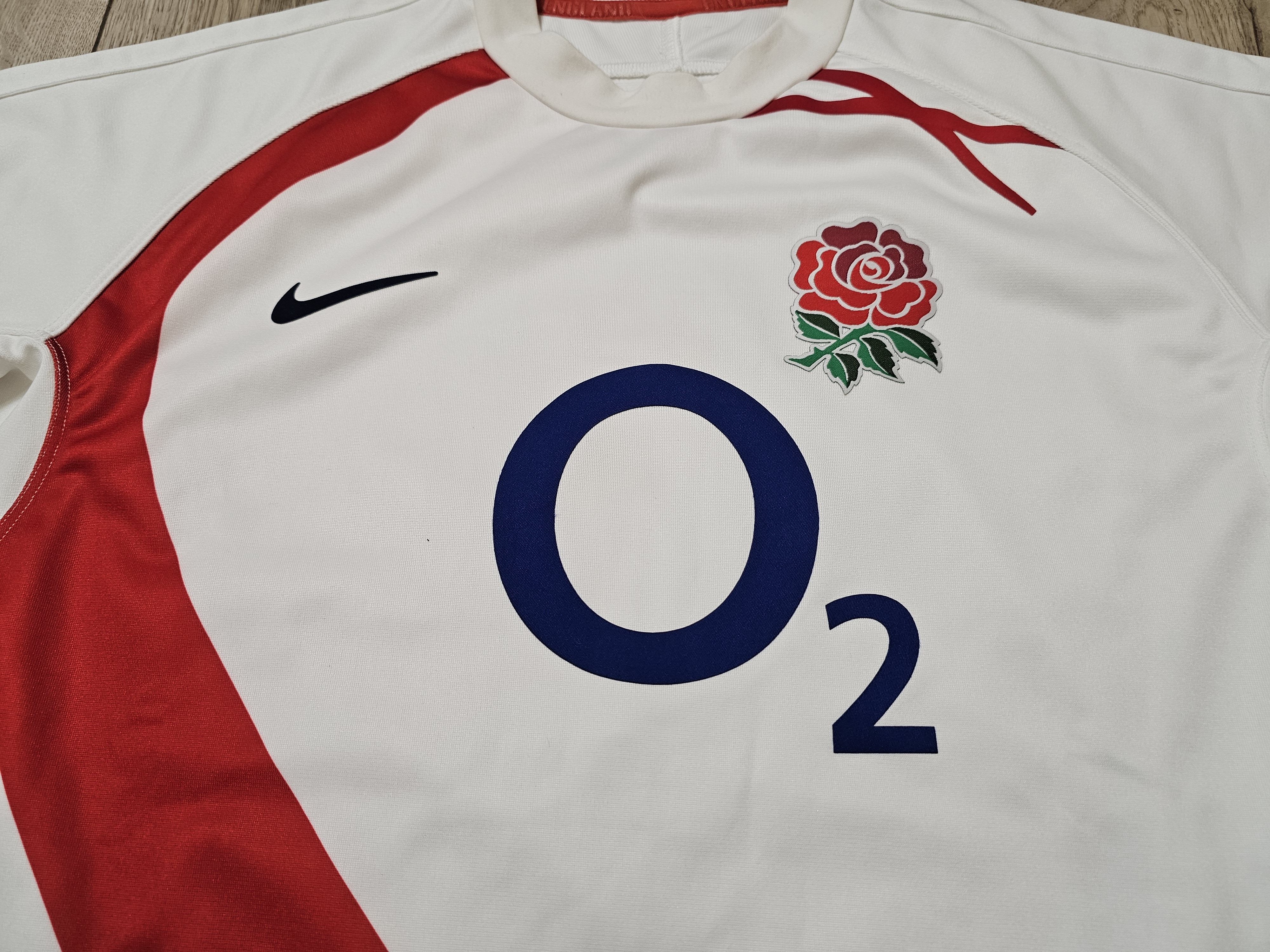 Nike ENGLAND RUGBY JERSEY VINTAGE NIKE SHIRT RUGBY JERSEY O2 Size US M / EU 48-50 / 2 - 3 Thumbnail