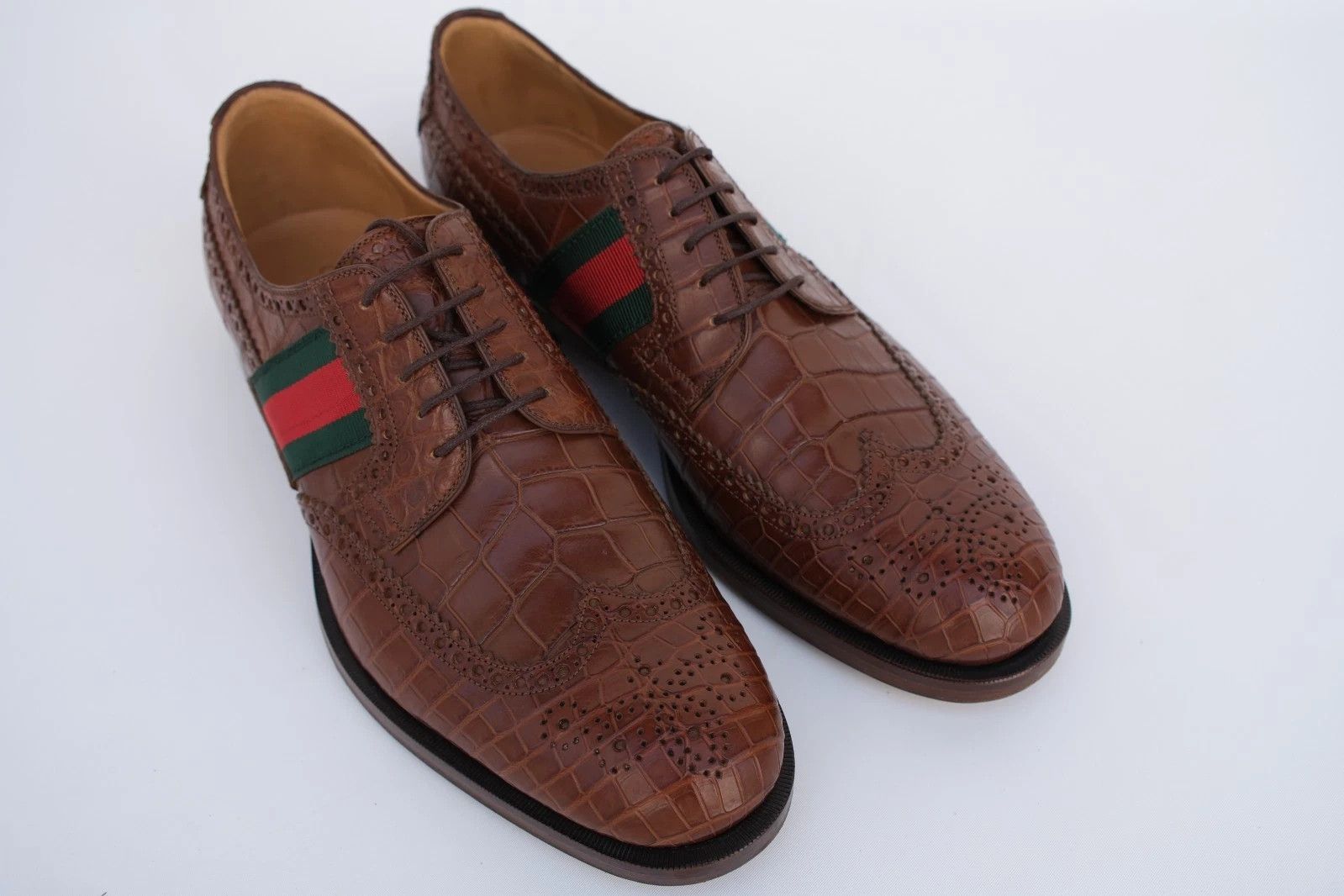 Gucci New Gucci Derby Lace up Shoes Exotic UK 10 / US 11 / EU 44 Size US 11 / EU 44 - 5 Thumbnail