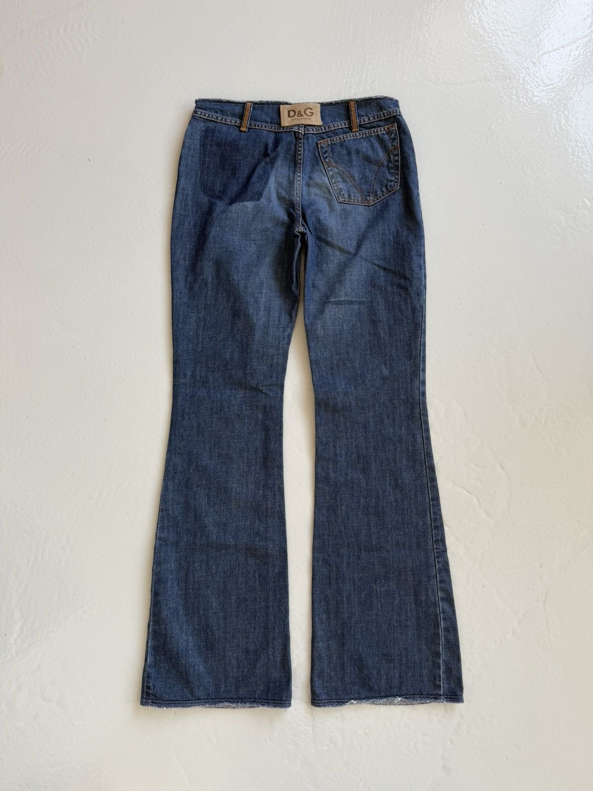 Dolce & Gabbana Y2k Dolce & Gabbana cutoff low waist flared denim Size 29" - 2 Thumbnail