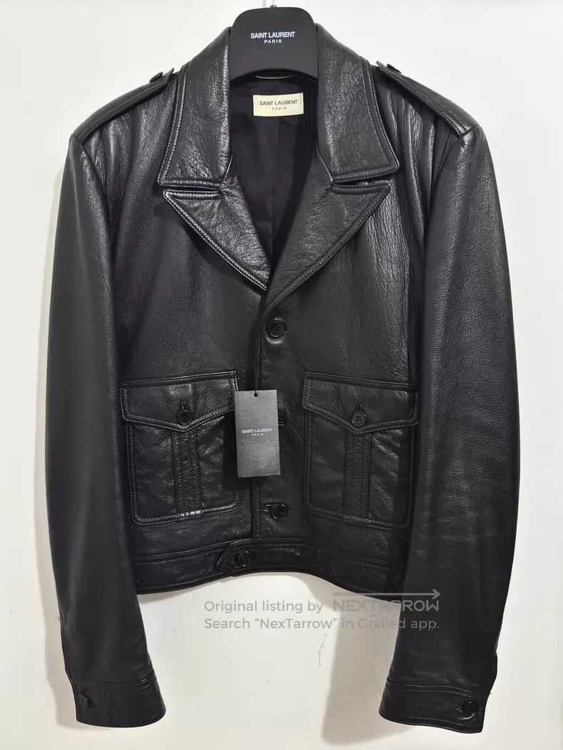 Saint Laurent Paris Saint Laurent Paris Lamb Fur Revere Collar Double Pocket L Size US S / EU 44-46 / 1 - 1 Thumbnail