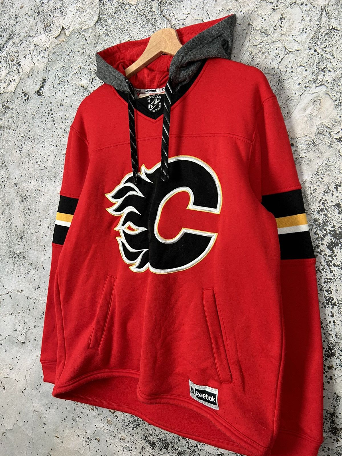 NHL Vintage Calgary Flames NHL Reebok Jersey Hockey Rare Hype Size US M / EU 48-50 / 2 - 2 Thumbnail